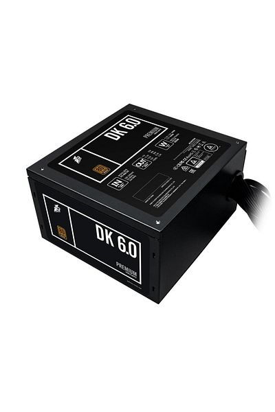 1ST PLAYER 1stPlayer PS-600AX DK Premium Power Supply, 600 W, 1x120 mm, 80+ Bronze, Active PFC, ATX (Black)