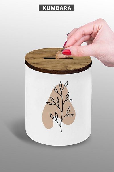 bymat Bohemian Design Piggy Bank 9 cm Ceramic Small Size Table Top