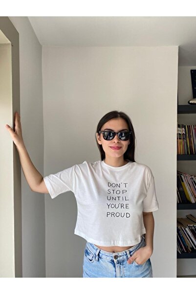Bliss Dale Inspiration Printed Oversized Crop T-Shirt