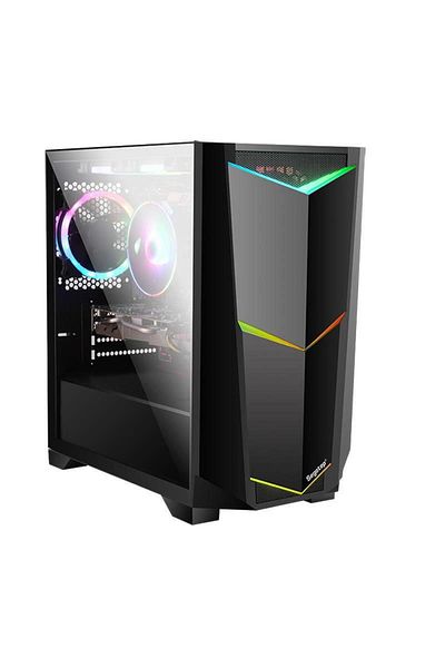 Segotep Carcasa Segotep Ares, Mid Tower, Tempered Glass (Negru)