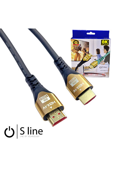 S-Line S Line 8K 5Metre HDMI Kablo 2.1v 60Hz 7680x4320P