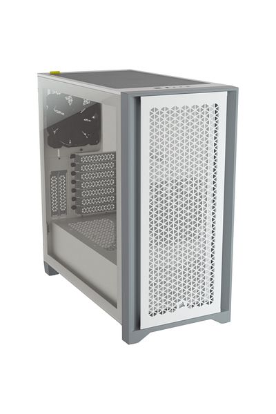 Corsair Carcasa Corsair 4000D Airflow, Middle Tower, Tempered glass (Alb)