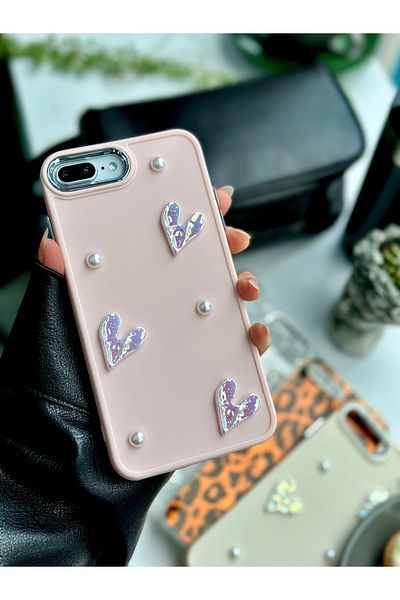 Go Aksesuar جراب سيليكون مرن بتصميم لعبة قلب حجري متوافق مع هاتف Iphone 7 Plus و8 Plus