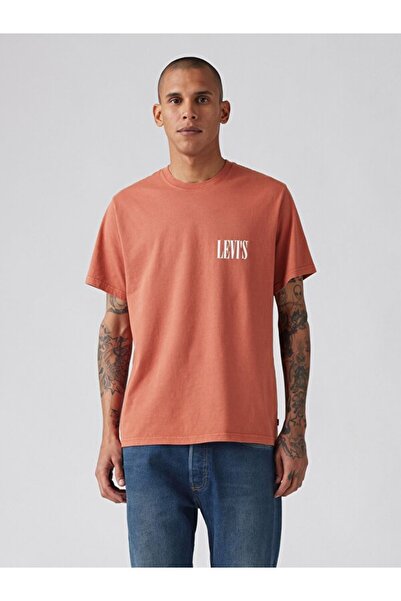 Levi's Relaxed Fit Serif Logo Men's Red T-Shirt 16143-1918
