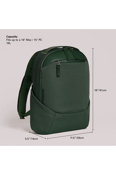 Troubadour Apex Compact Backpack Premium Vegan, Waterproof Material - Laptop Sleeve, Comfort Strap