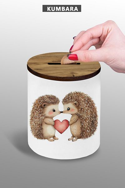 bymat Love Piggy Bank - Ceramic, 9 Cm, Small Size Table Top 25Kmb215