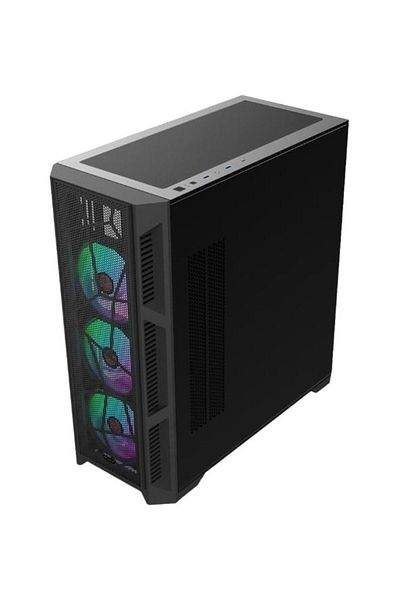 Raijintek Raijintek Ponos Ultra MS4 Case, Mesh Front Panel, Middle Tower, No Power Supply, ATX (Black)