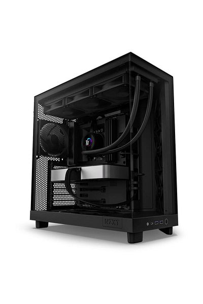 Nzxt Carcasa NZXT H6 FLOW Compact Dual-Chamber, Mid-Tower, Negru