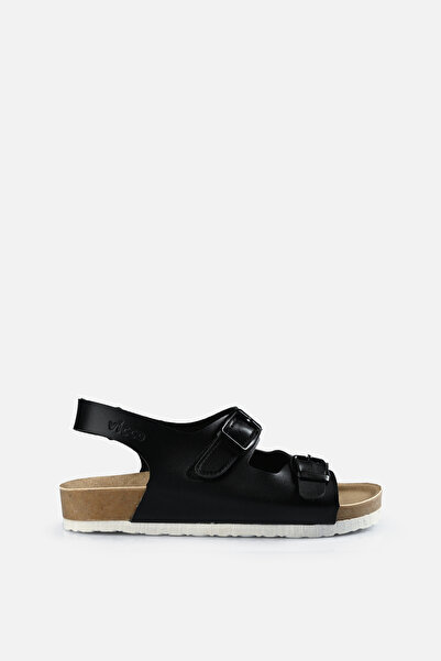 Vicco Last Buckle Girl's Black Sandals