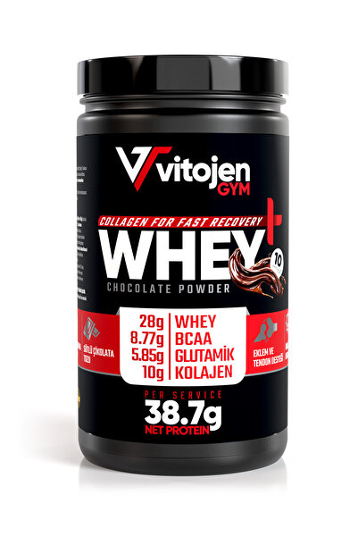 Vitojen Whey Collagen | 38.7g Net Protein | Gerçek Sütlü Çikolata Tozu | 28g ...