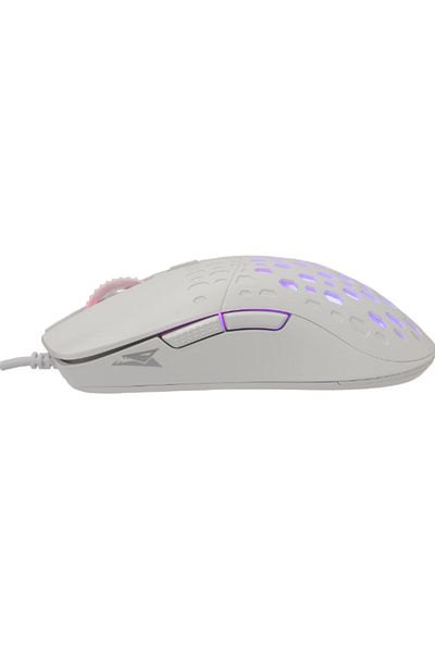 Barracuda Mouse Gaming Barracuda BGM-022, Cu fir, USB, 3200 dpi, iluminare LED (Alb)