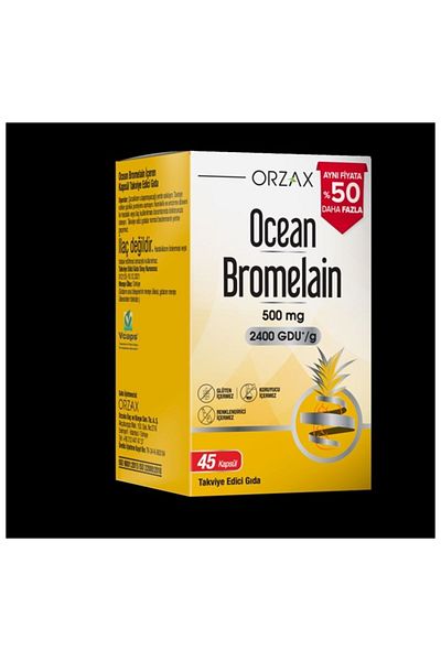 Ocean Bromelain 500 Mg 45 Capsules (50% More) 8697595873991