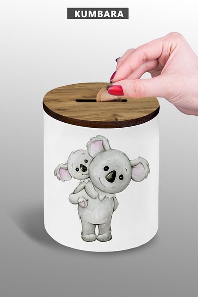 yhfoto Elephant Family Ceramic Piggy Bank Small Size 9 cm 25kg