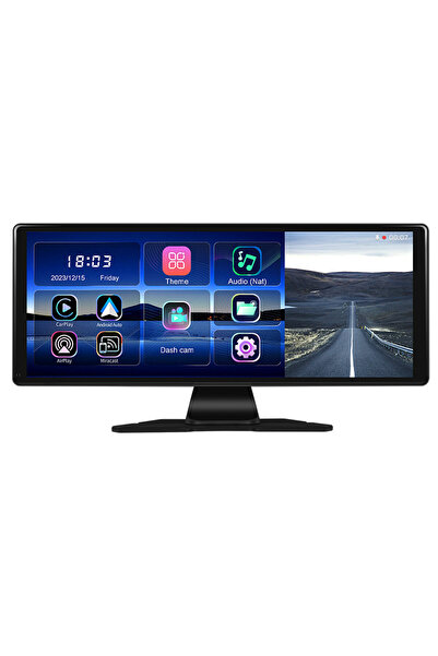 Dark 11.3" IPS CarPlay & Android Auto,Ekran Yansıtma ADAS Sistem 4K Ön&Arka Kameralı AraçMultimedyaEkranı