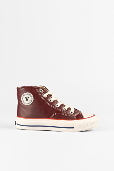 Vicco Monno Basic Unisex Çocuk Bordo Sneaker