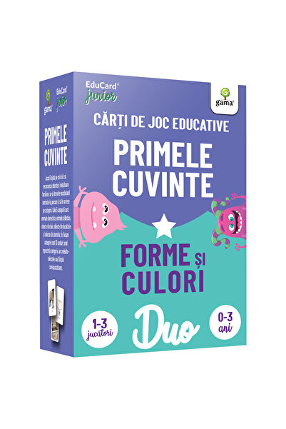 Gama Primele cuvinte. Forme și culori. Pachete Duo EduCard