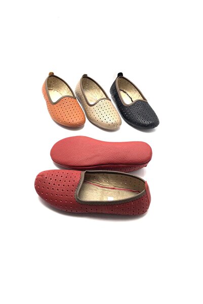 Deritarz Genuine Leather Breathable Perforated Hajj Umrah Tawaf Booties and Home Shoes