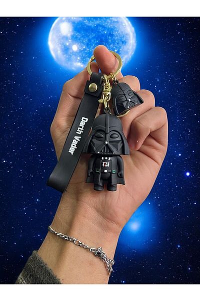 GLANZEND 3D Luxury Large Size Star Wars Darth Vader Keychain and Bag Accessory