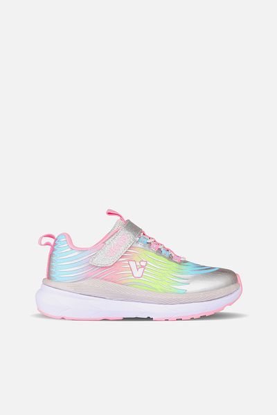 Vicco Maggie Silver Colored Lighted Girl's Sneaker