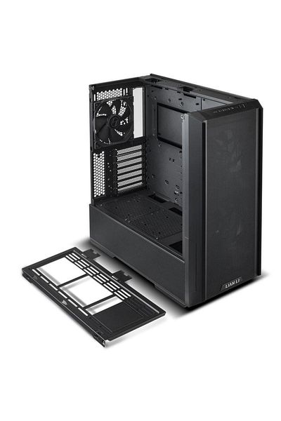 Lian Li Carcasa Lian Li LANCOOL 216, Tempered Glass, Mid-Tower, fara sursa, ARGB, Negru