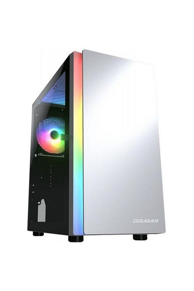 Cougar Cougar Purity RGB Case, ARGB Lighting, Mini Tower (White)