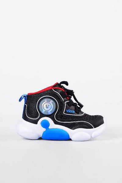Vicco Vento Lighted Baby Boy Black Boots