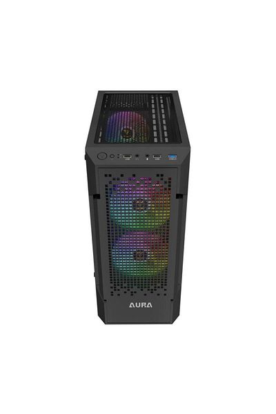 gamdias Carcasa Gamdias Aura GC7 aRGB, Middle Tower, tempered glass (Negru)