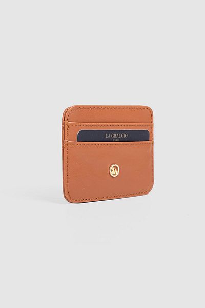 La La'Graccio Paris Παπούτσια La'Graccio Paris Shurpa Card Holder Tan