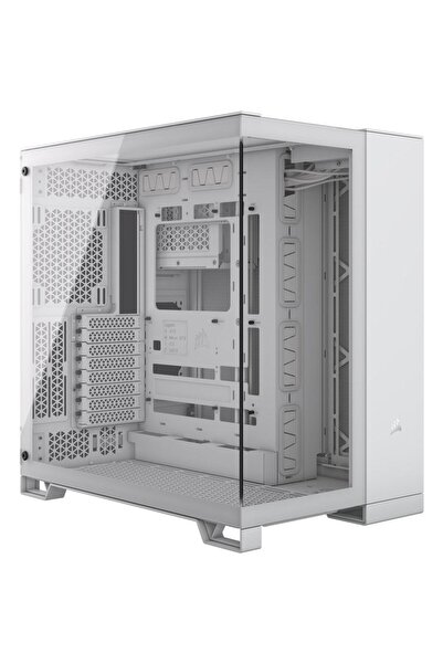 Corsair Corsair 6500X Case, Middle Tower, No Power Supply, Tempered Glass, ATX, E-ATX (White)