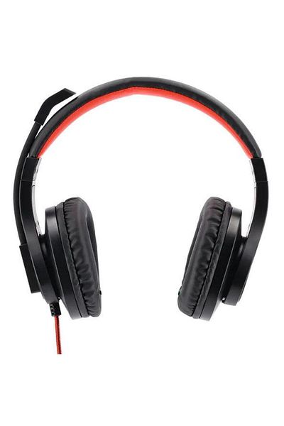 Hama Casti HAMA PC-Office HS-USB400, Microfon, USB (Negru/Rosu)