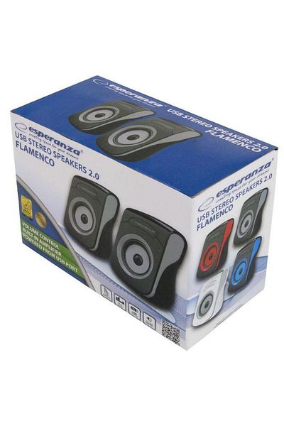 ESPERANZA Esperanza Flamenco Speakers EP140KE, 2.0, 6W (Black/Gray)