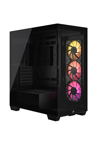 Corsair Carcasa Corsair 3500X ARGB, Middle Tower, Tempered glass (Negru)
