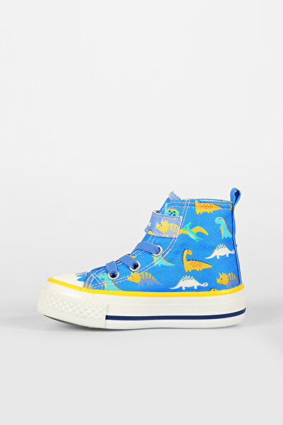 Vicco Ada Desenli Erkek Okul Öncesi Saks Mavi Sneaker