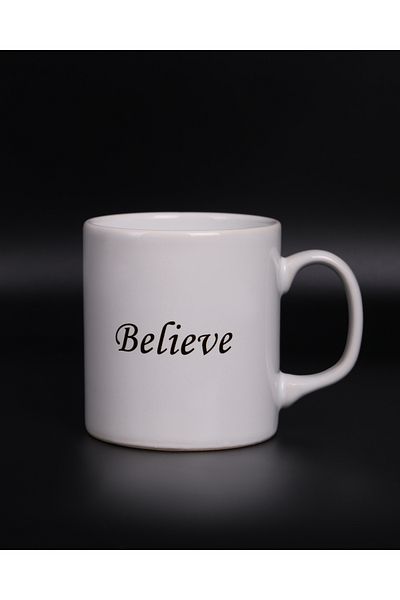 TREND YANKI Written White Glass
