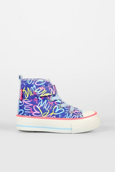 Vicco Island Patterned Unisex Preschool Navy Blue Sneaker