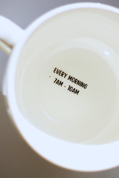 Milky Way Design Coffee Club Lover Porcelain Mug - 420 Cc