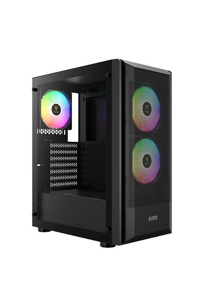 gamdias Carcasa Gamdias Aura GC6, ARGB, Middle Tower (Negru)