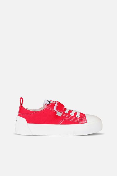 Vicco Lee Basic Unisex Preschool Red Sports Shoes