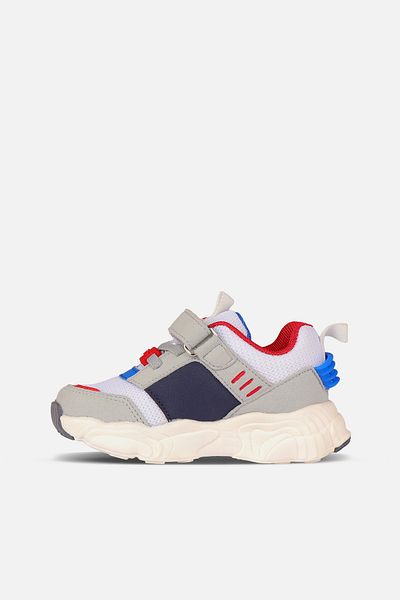 Vicco Kong Lightweight Baby Boy White/Sax Blue Sports Shoes