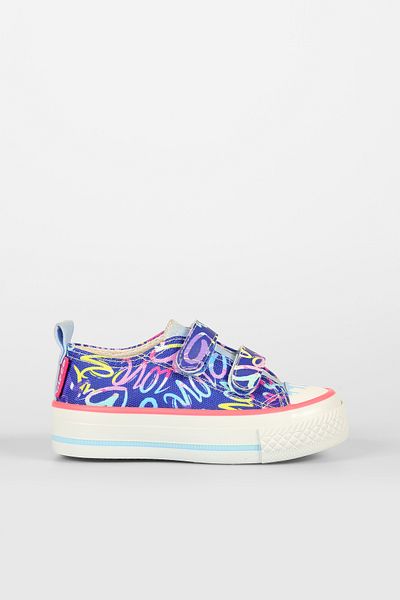 Vicco Done Patterned Unisex Baby Navy Blue Sneaker