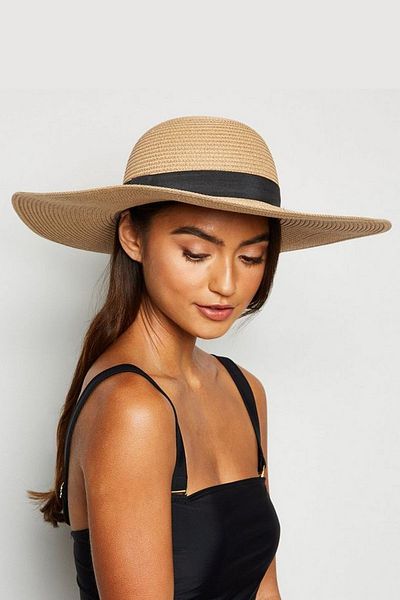 Külah Women's Camel Straw Hat - Natural Beach Hat