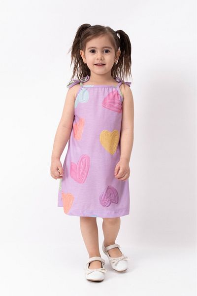 BUUFUU summer girl's suspender printed dress