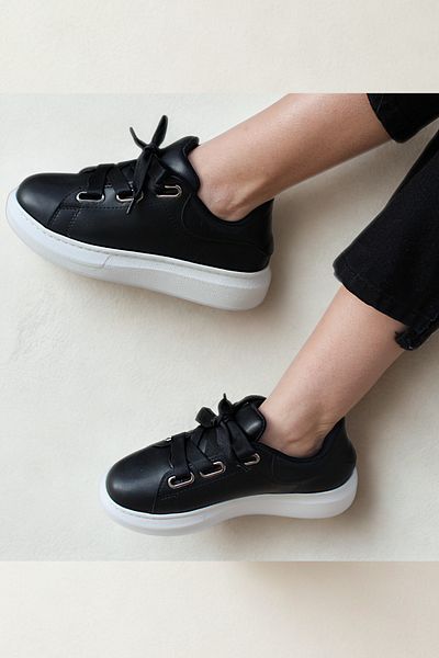 JOSEPHWORLD JS105 3 Pantofi sport negri BT Sneaker cu șireturi