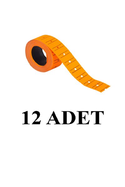 KRAF 12 Pieces 12X21 Motex Phosphorescent Orange Price Tag