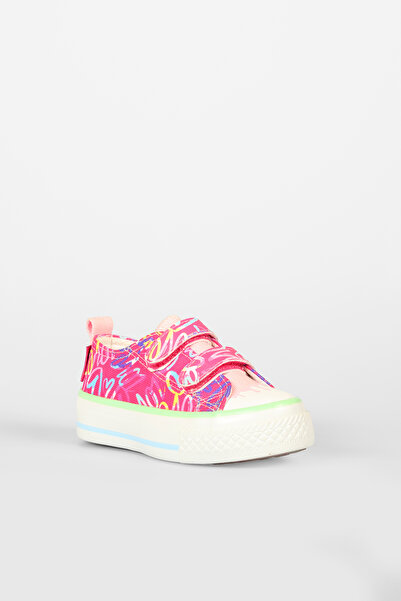 Vicco Done Desenli Kız Bebek Fuşya Sneaker
