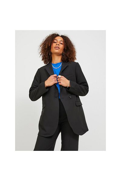 JJXX Jachetă neagră pentru femei Jack&jones cu guler dublu cu un singur nasture 12200590