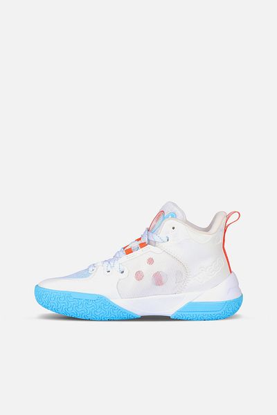 Vicco Gallen Lightweight Boy's White/Blue Basketball Shoes