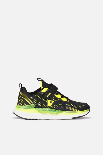 Vicco Nebula Lightweight Boy's Black/Green Sneaker