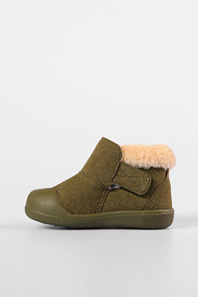 Vicco Kind Kürklü Unisex Ilk Adım Haki Bot