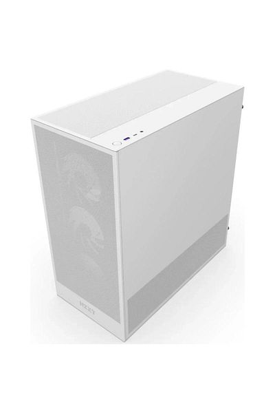 Nzxt Carcasa NZXT H5 Flow RGB 2024, sticlă securizată, Turnul Mijlociu (Alb)